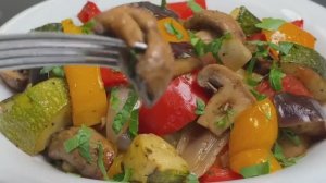 Самые вкусные овощи с грибами, запеченные в духовке! волшебный рецепт! Здорово и легко!?