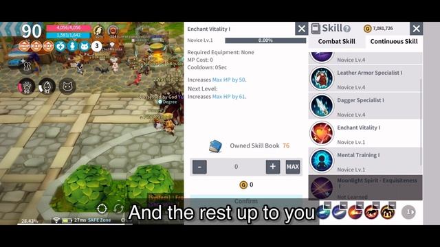 Moonlight Sculptor Mmorpg : Build Status and Skill Job Sculptor Lv. 90 смотреть онлайн