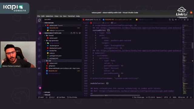 Kapi Conecta 2021 - Observalidade com Grafana Loki. (Albino Freitas) смотреть онлайн