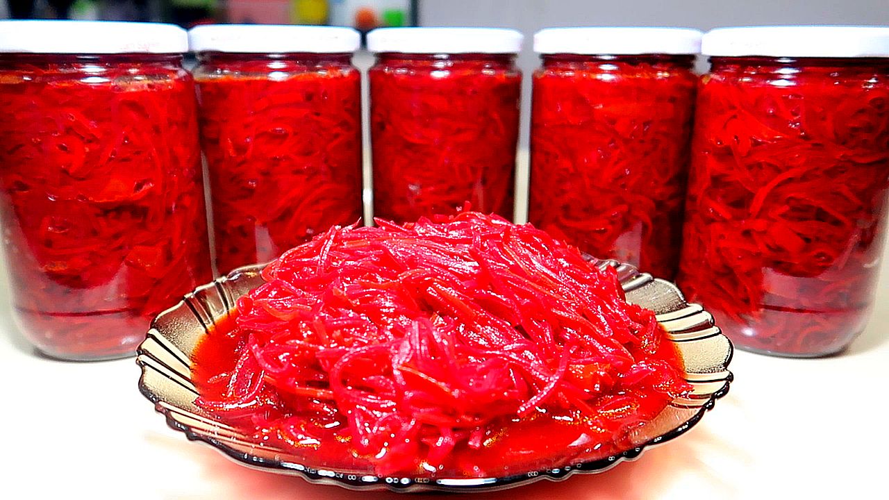 Заправка для Борща на Зиму в Банках. Борщ зимой за 15 минут! Готовит Ольга Ким смотреть онлайн