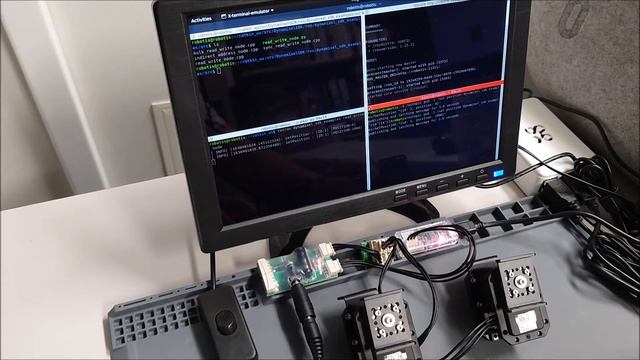 Ubuntu 20.04 + ROS Noetic + Dynamixel SDK + MX28 (v2) x2 drive test смотреть онлайн