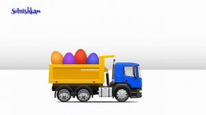 Машинки  Грузовичок.  Яйца с сюрпризом. Учим фрукты и ягоды  Развивающий мультик