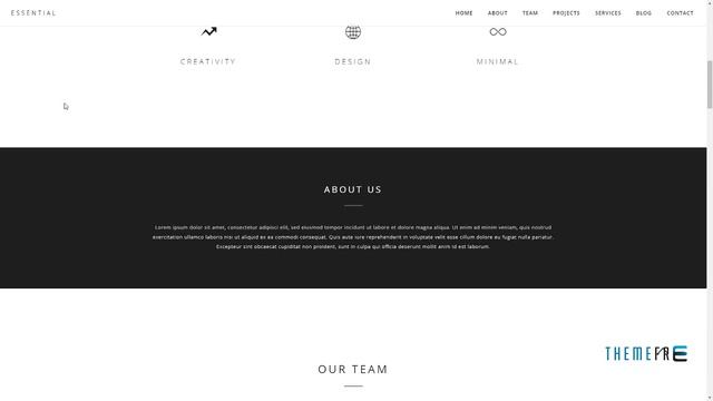 Essential - Responsive Minimal One Page WordPress Theme Alfred C смотреть онлайн