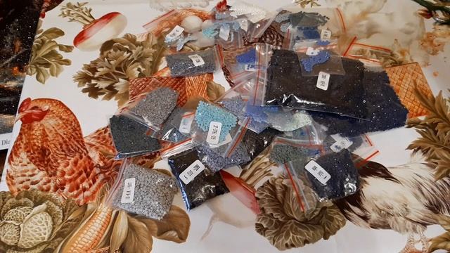 Алмазная вышивка. Пейзаж готов_ Распаковка картины с AliExpress_ Новый процесс