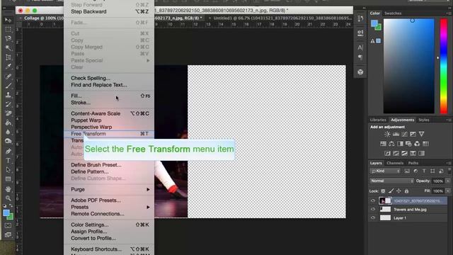 How to Create a Collage in Photoshop CC 2014 смотреть онлайн