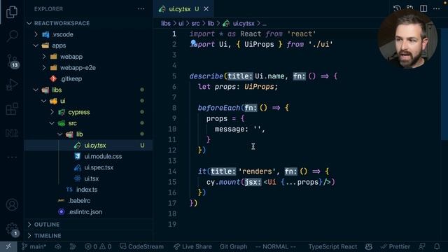 Cypress Component testing with React and Nx in under 100 seconds! смотреть онлайн