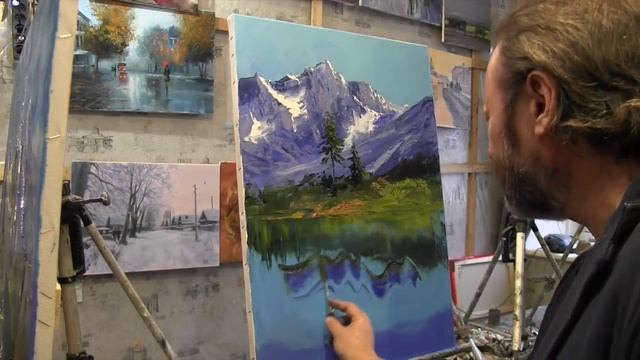 Игорь Сахаров, научиться писать горы маслом 1 смотреть онлайн