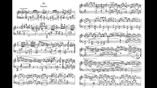 Grieg 4 Piano Pieces Op.1 No.3 1-3 Mazurka 葛利格 4首 鋼琴 小曲 作品1 グリーグ Score Sheet 譜 Partitura 楽譜付き 【Kero смотреть онлайн
