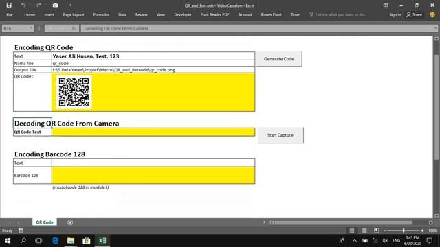 Microsoft Excel: Encode, Decode QR Code and Barcode using Microsoft Excel VBA Macro смотреть онлайн