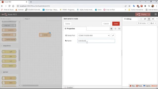 Aquisição de dados CAN com Node Red смотреть онлайн