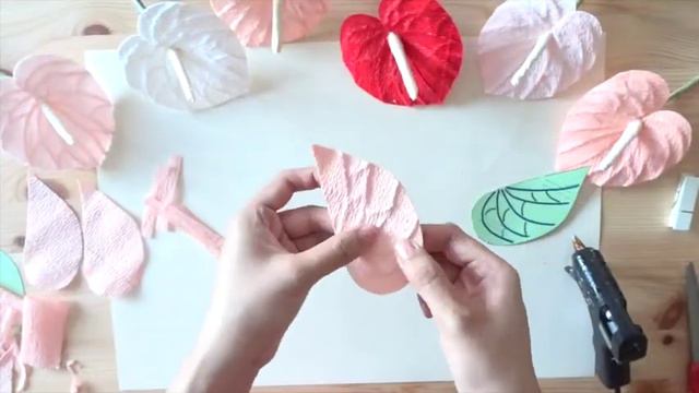 Online Course Trailer - Crepe Paper Anthurium Flower смотреть онлайн