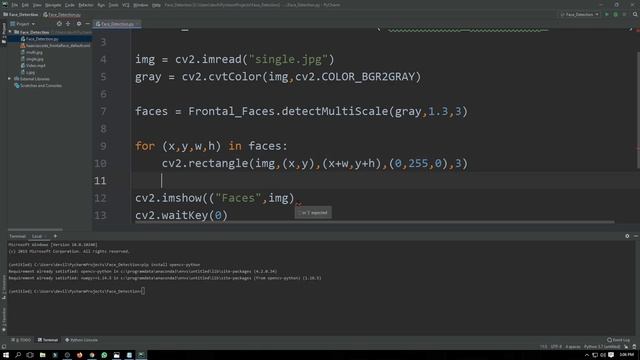 Face Detection using OpenCV and Python | Writing a face detection Program смотреть онлайн