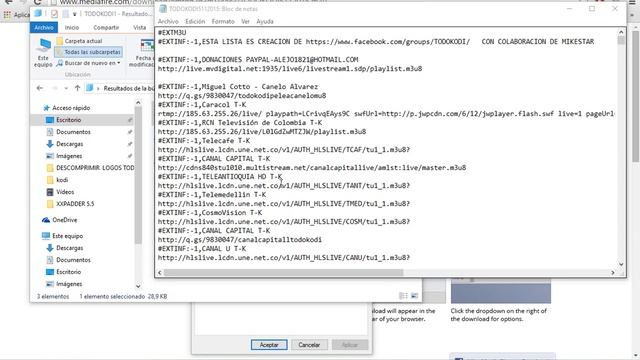 TUTORIAL COMO EDITAR LISTAS M3U (KODI,VLC,IPTV) смотреть онлайн