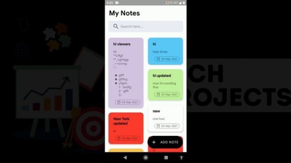 Notes app using MVVM & Room database | Part - 1 | Demo Video | Single activity application