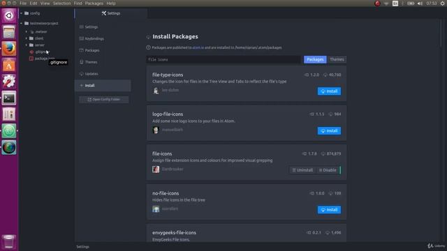 Installing Atom on Ubuntu - Ubuntu Web Development Setup смотреть онлайн