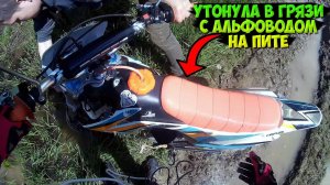 ЗАТАЩИЛА АЛЬФОВОДА В ГРЯЗЬ И САМА УТОНУЛА В НЕЙ |ДЕВУШКА НА ПИТБАЙКЕ|