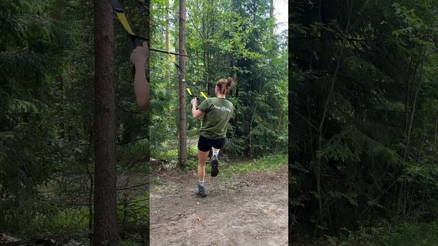Петли TRX, тренировки на природе