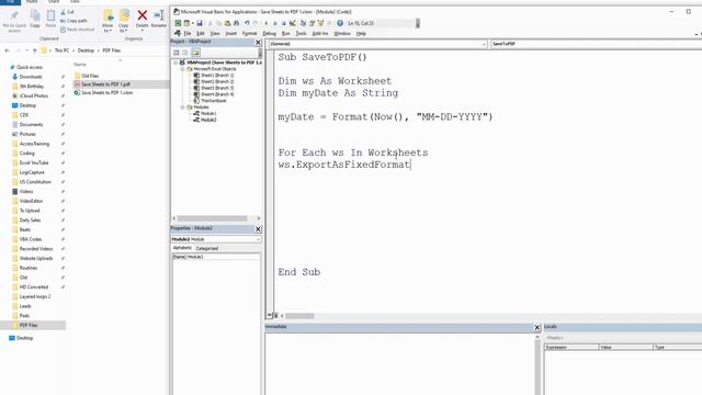 Excel VBA Save Sheets as Separate PDF Files смотреть онлайн