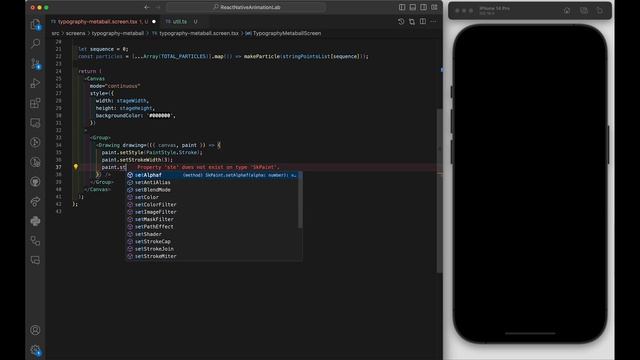 React Native Animation (Skia) : Typography-Metaball смотреть онлайн