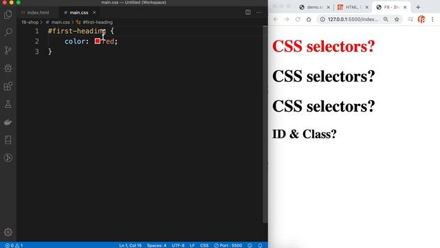 ID và Class trong CSS selectors смотреть онлайн