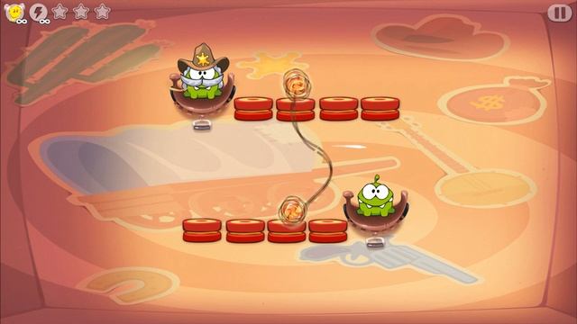 Cut The Rope: Time Travel - Level 8-7 [Wild West] 3 Stars Walkthrough смотреть онлайн