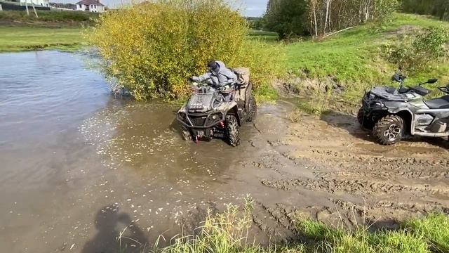 AODES 650 mud pro , брод , покатушки на квадроциклах смотреть онлайн