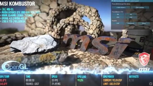 MSI NVIDIA GeForce GTX 1060 ARMOR OCV1 6GB 192 bit GDDR5 STRESS TEST смотреть онлайн