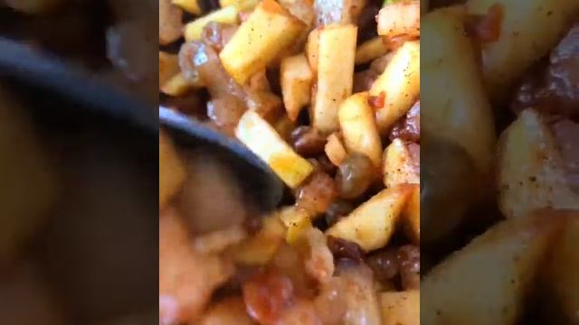 Штрудель из теста фило с яблоками, грушами и изюмом рецепт #Shorts смотреть онлайн