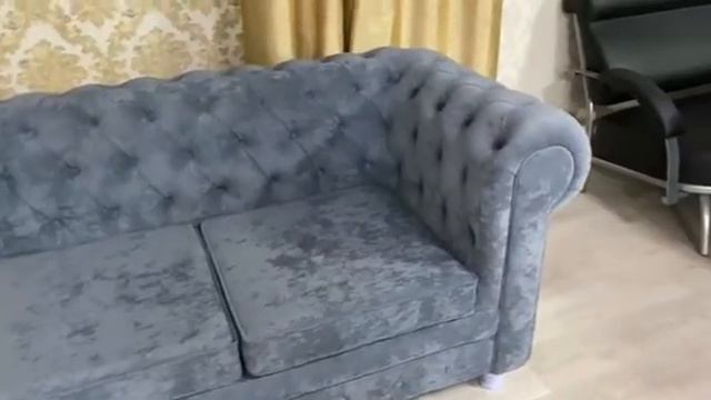 Диван Честерфилд синий морской смотреть онлайн