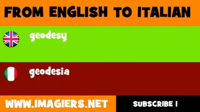 FROM ENGLISH TO ITALIAN = geodesy смотреть онлайн