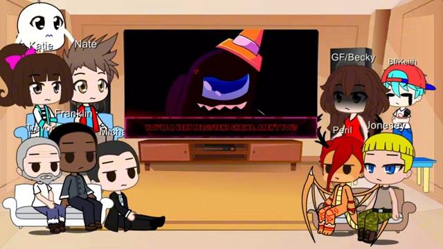 Fandoms react to fnf Defeat and finale with lyrics by@recorderdude | gacha club смотреть онлайн