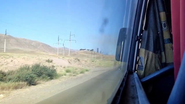 Тараз(Джамбул) На автобусе подъезжаем к НДФЗ смотреть онлайн