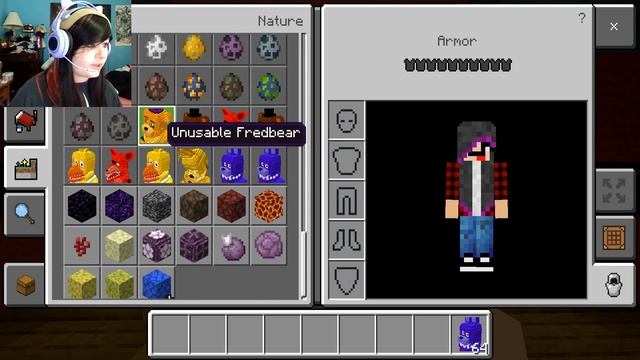 Minecraft FNAF FREDBEAR MOD / FREDBEAR, SPRINGBONNIE, FREDDY, UNWITHERED BONNIE!! Minecraft Mods