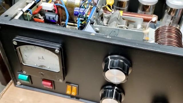 Усилитель мощности на 3-х лампах ГУ-50. Замена катушки НЧ диапазонов. смотреть онлайн