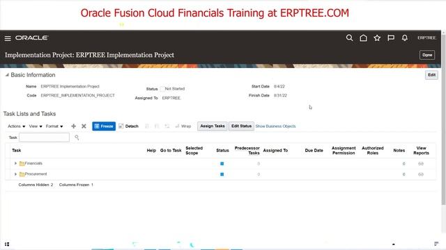 Oracle Fusion Cloud Financials Training | Implementation Project Creation | 4th Session смотреть онлайн