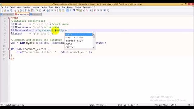 Dynamic Dependent Select Box using jQuery Ajax & PHP || php ide смотреть онлайн