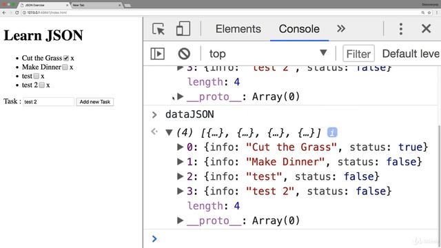 JSON+AJAX+API 0301 JSON exercise getting to know JSON смотреть онлайн