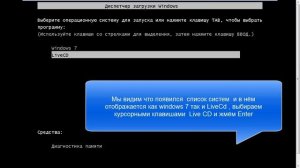Как загрузиться в LiveCD (аварийная система) прямо с жёсткого диска
