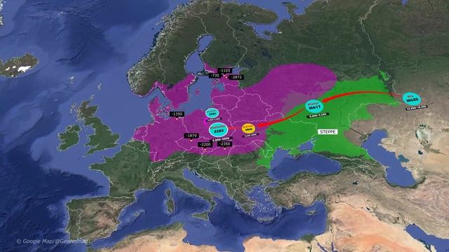 The Spread Of R1a Associated With The Migration Of The Slavs And Corded Ware Culture
