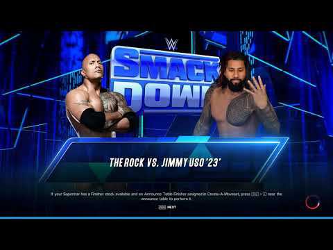 WWE2K23 The Rock vs Jimmy Uso смотреть онлайн