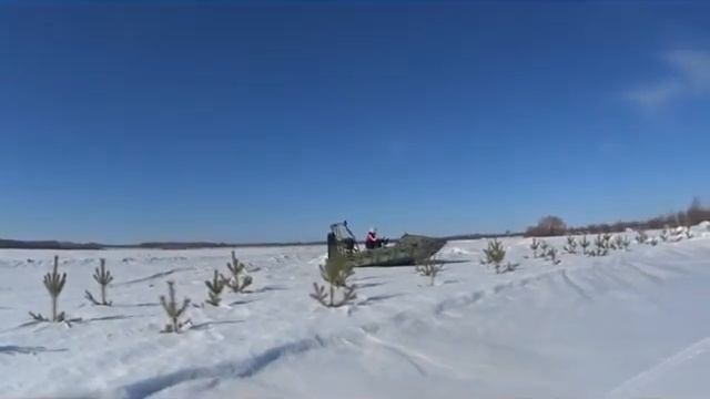 Тест драйв аэролодки в Викулово