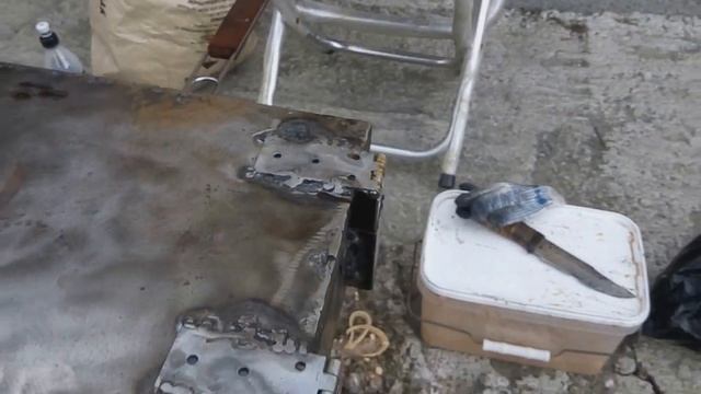 МАНГАЛ С КРЫШКОЙ И СЪЁМНЫМИ НОЖКАМИ СВОИМИ РУКАМИ. GRILL with LID. DIY. смотреть онлайн