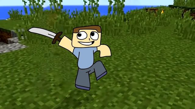 Кажется, я в мире Майнкрафта ! - Но это - 2D Анимация ! смотреть онлайн