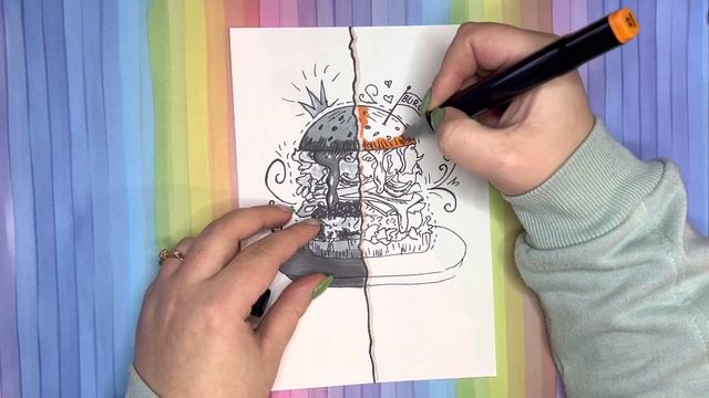 Бургер Черно-белое / Цветное смотреть онлайн