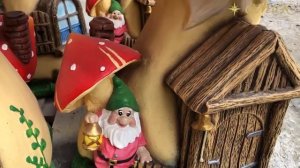 Домик для феи. Гриб домик из бетона.