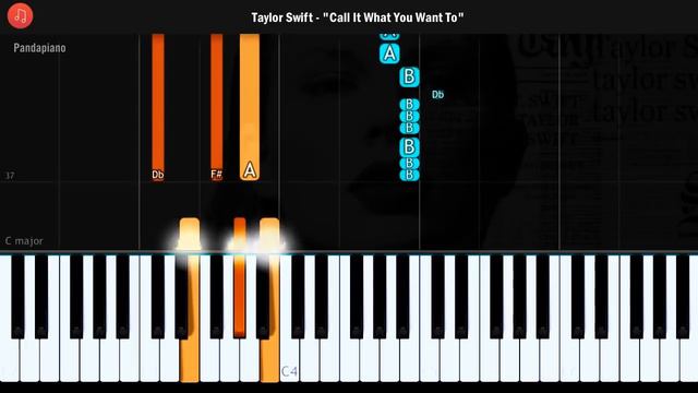 Taylor Swift - "Call It What You Want To" Piano Tutorial - Chords - How To Play - Cover смотреть онлайн