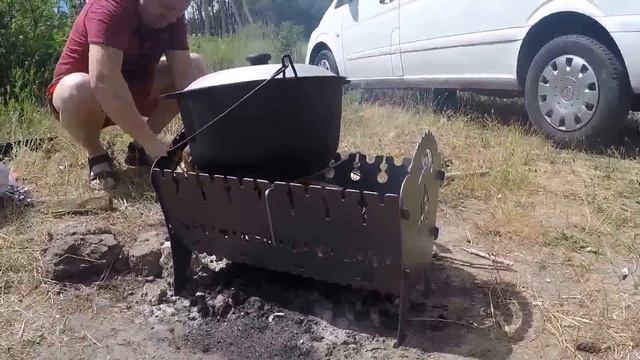 Разборной мангал (авто-мангал) для пикника "Абдула" смотреть онлайн