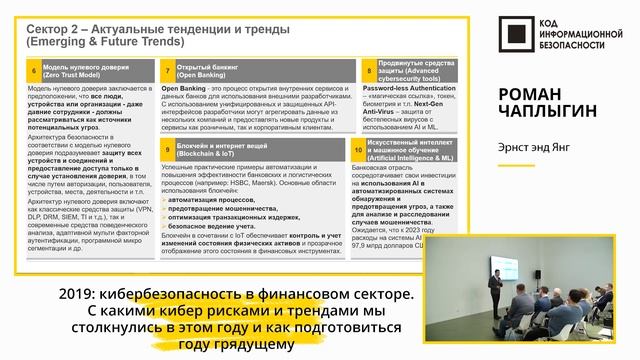 2019: Кибербезопасность в финансовом секторе смотреть онлайн
