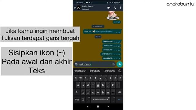 Cara Membuat Tulisan Tebal, Miring, Garis Bawah dan Coret di WhatsApp | Androbuntu смотреть онлайн