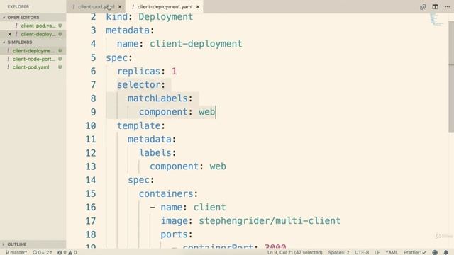 161 Kubernetes Walking Through the Deployment Config смотреть онлайн